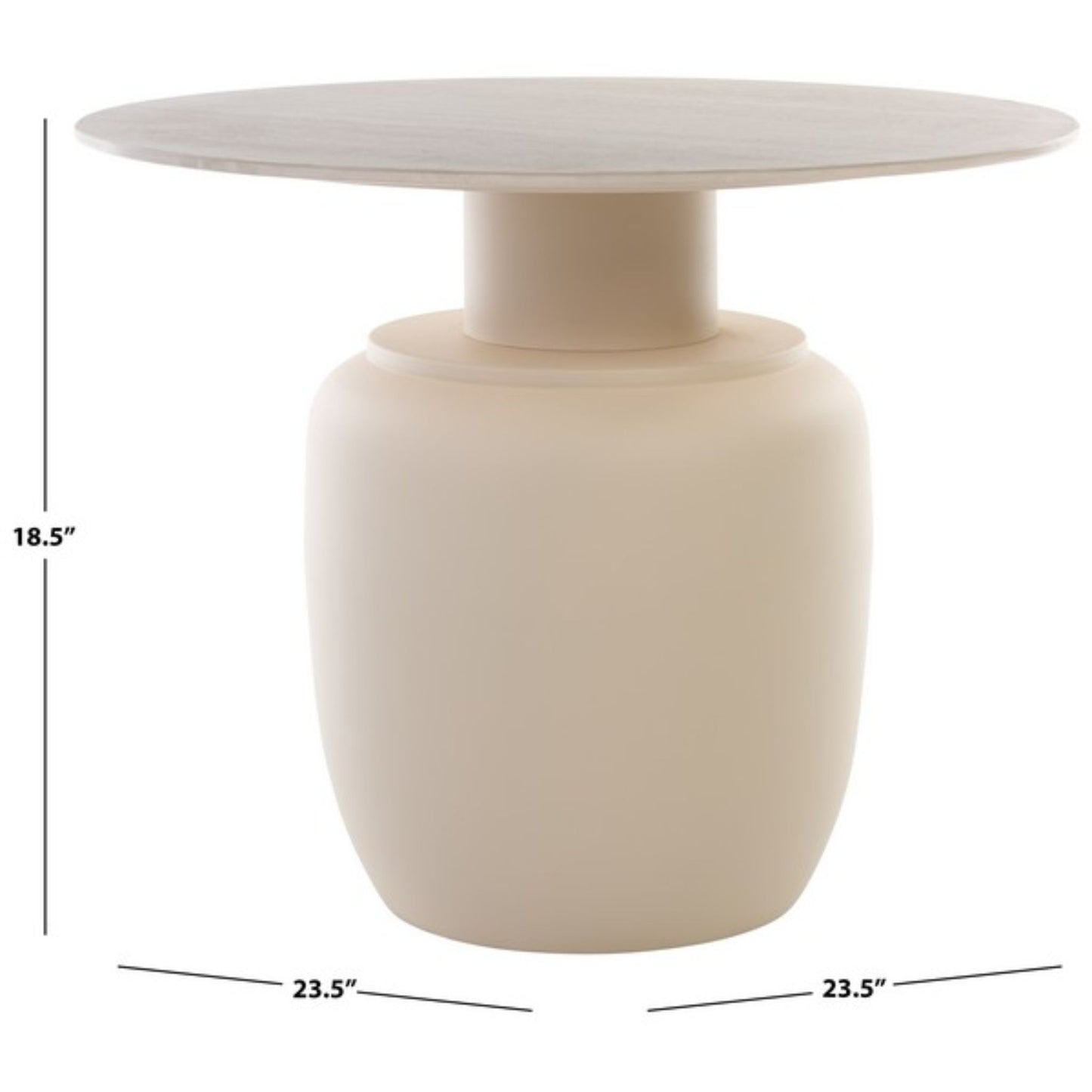 Kielh Tall Ceramic Side Table