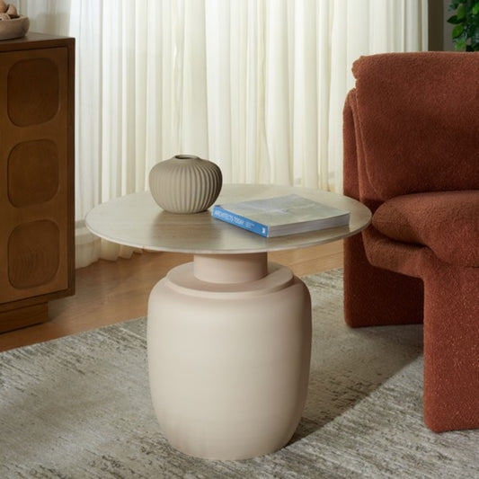 Kielh Tall Ceramic Side Table