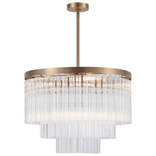 Alayne Round Tiered Glass Chandelier