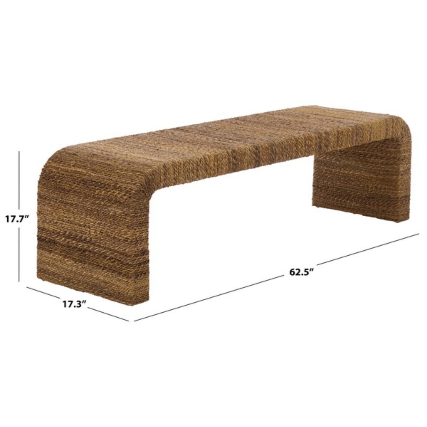 Akina Woven Abaca Bench