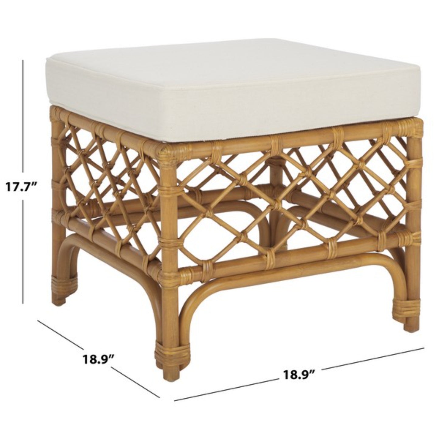 Cherilynn Rattan Pole Ottoman