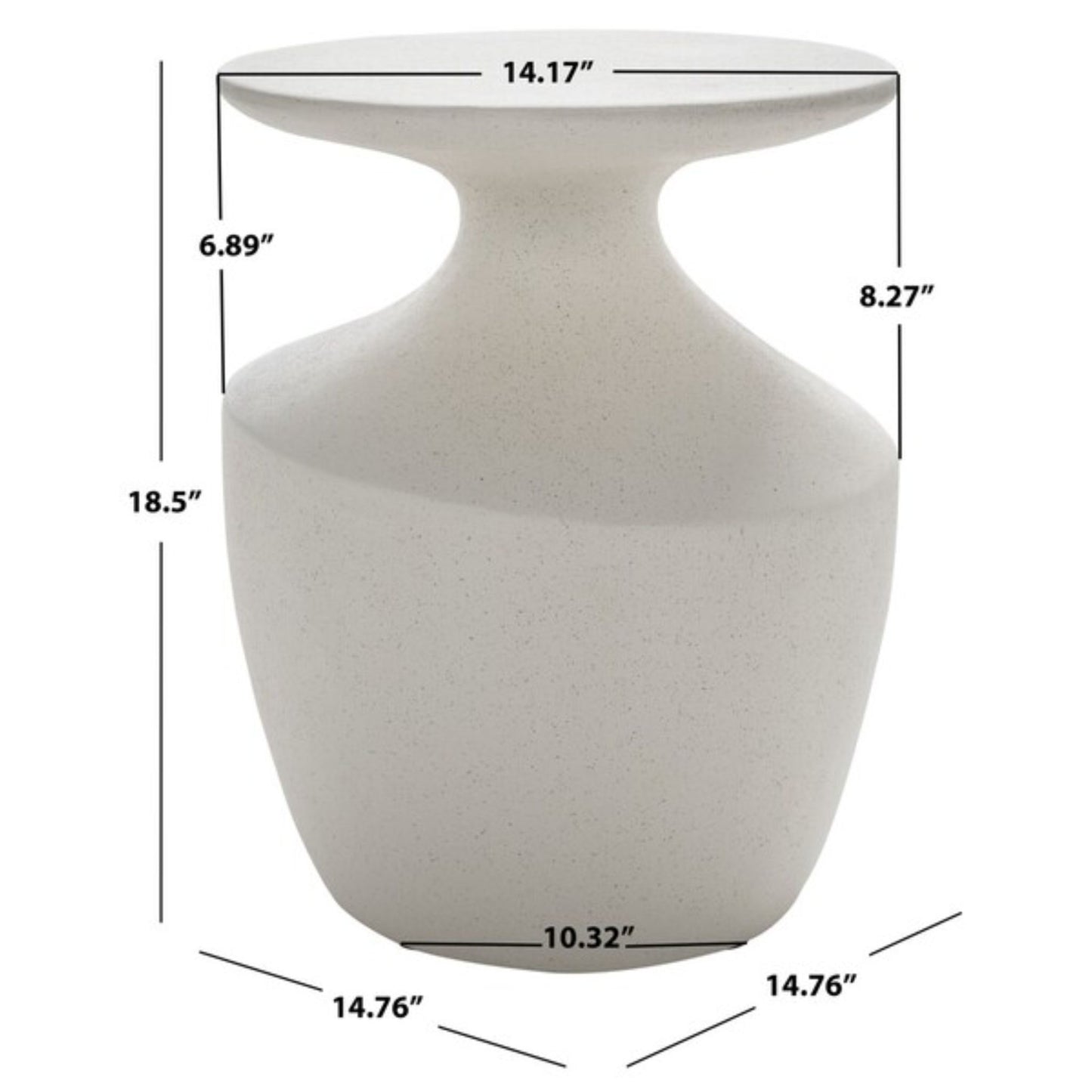 Jaiya Accent Table White