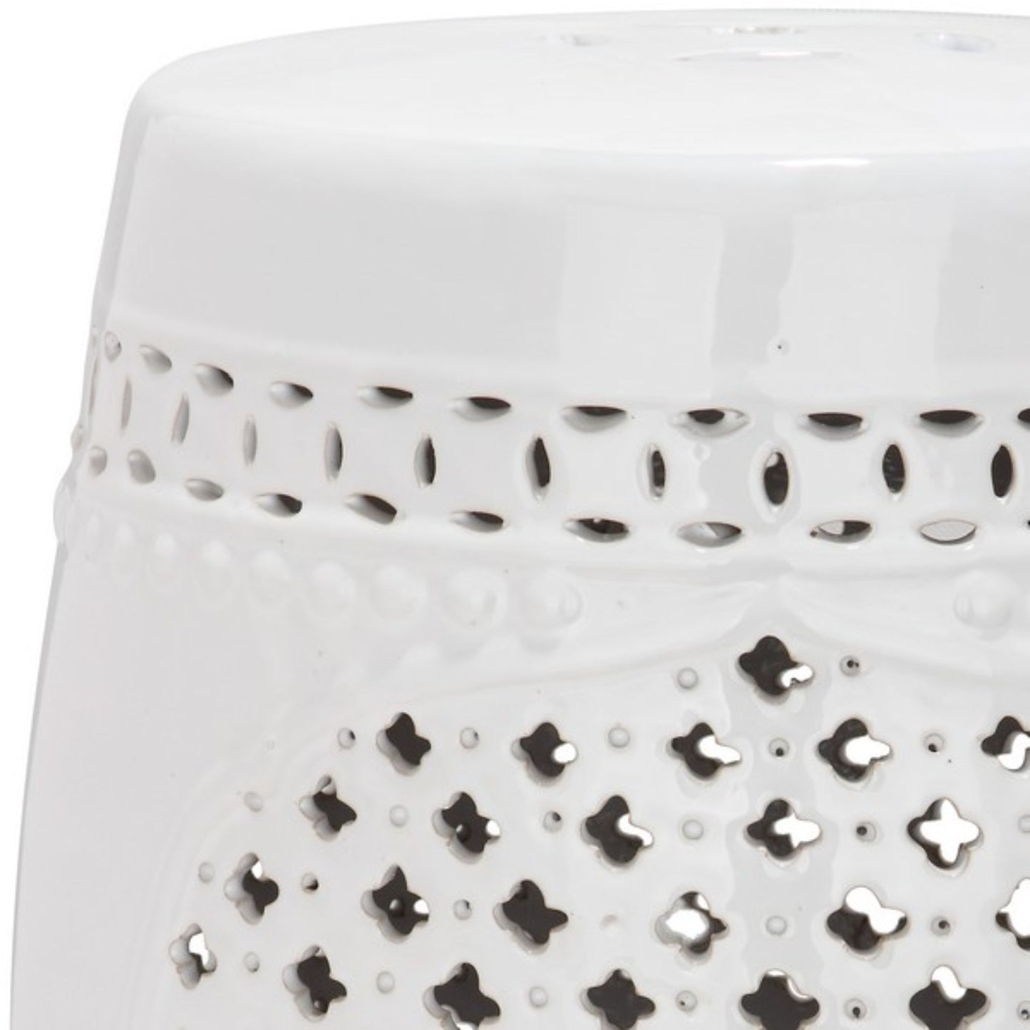 Quatrefoil Garden Stool
