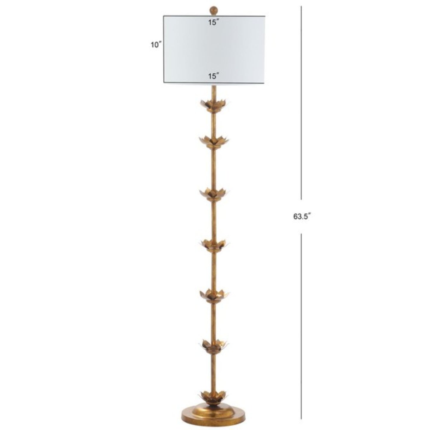 LANDEN LEAF 63.5" H FLOOR LAMP