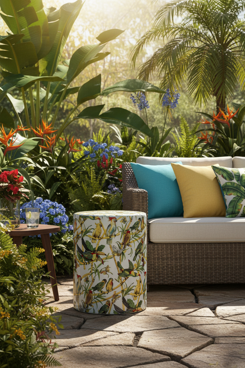 Forla Garden Stool - Outdoor Lifestyle