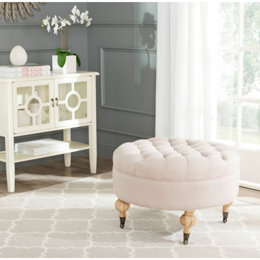 Clara Tufted Round Ottoman