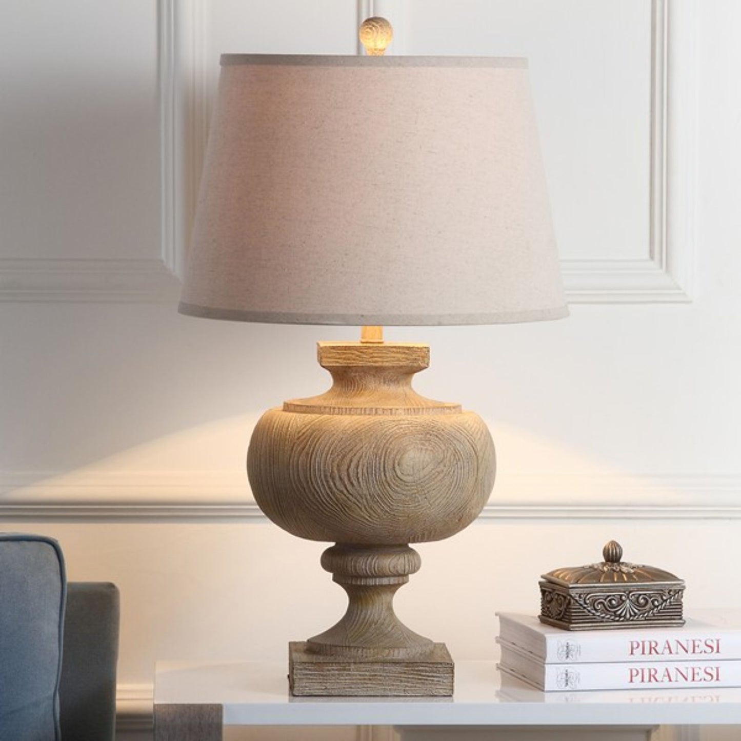 PRESCOTT 31-INCH WOOD TABLE LAMP