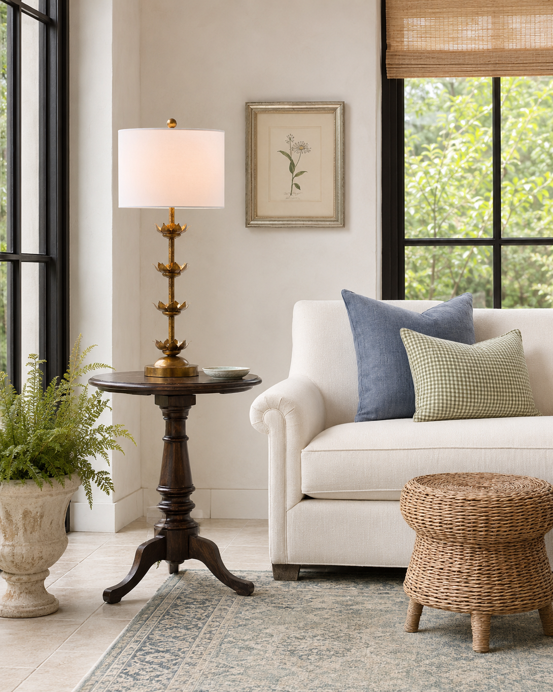 LANI LEAF TABLE LAMP-SET2