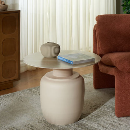 Kielh Tall Ceramic Side Table