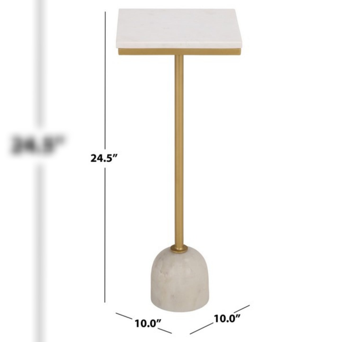 Devota Square Drink Accent Table