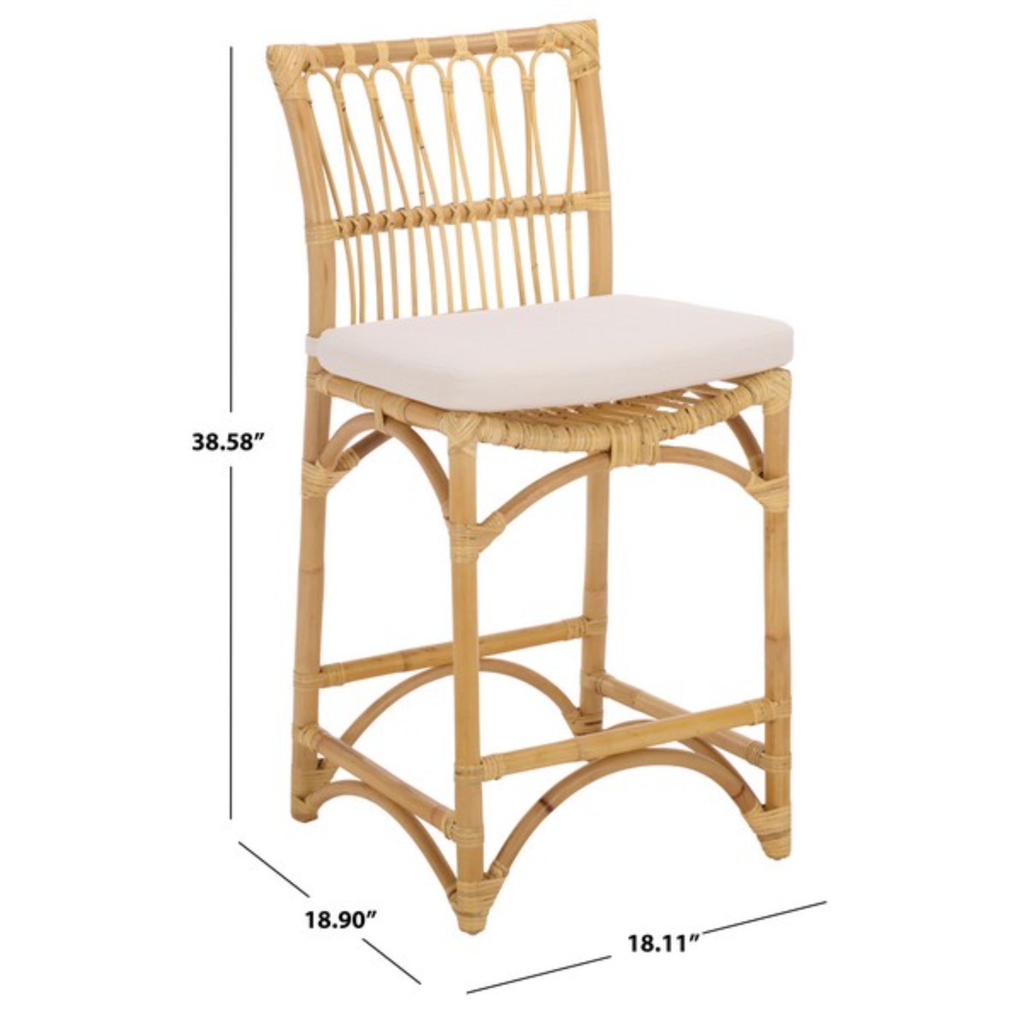 Zorianna Counter Stool / Cushion