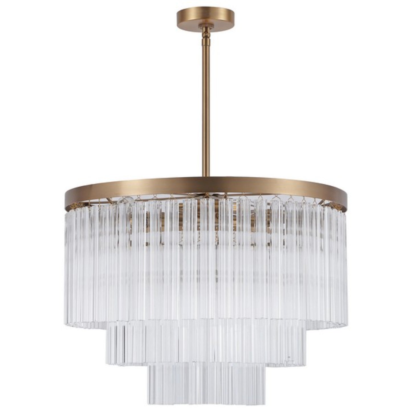 Alayne Round Tiered Glass Chandelier