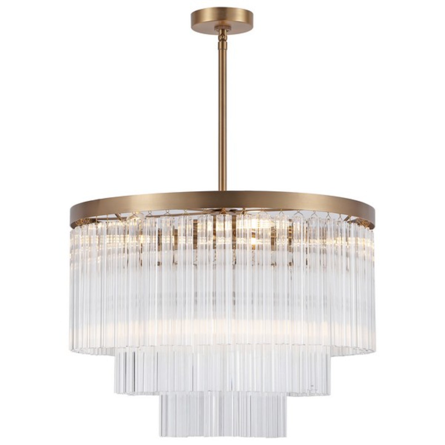 Alayne Round Tiered Glass Chandelier