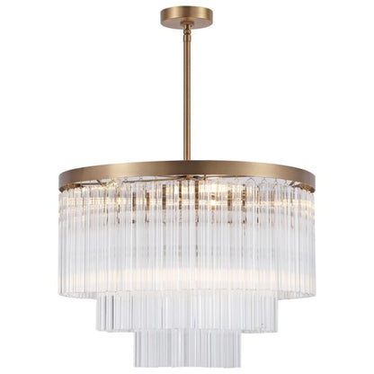 Alayne Round Tiered Glass Chandelier
