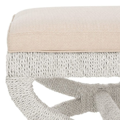 Aikan Woven Sea Grass Ottoman