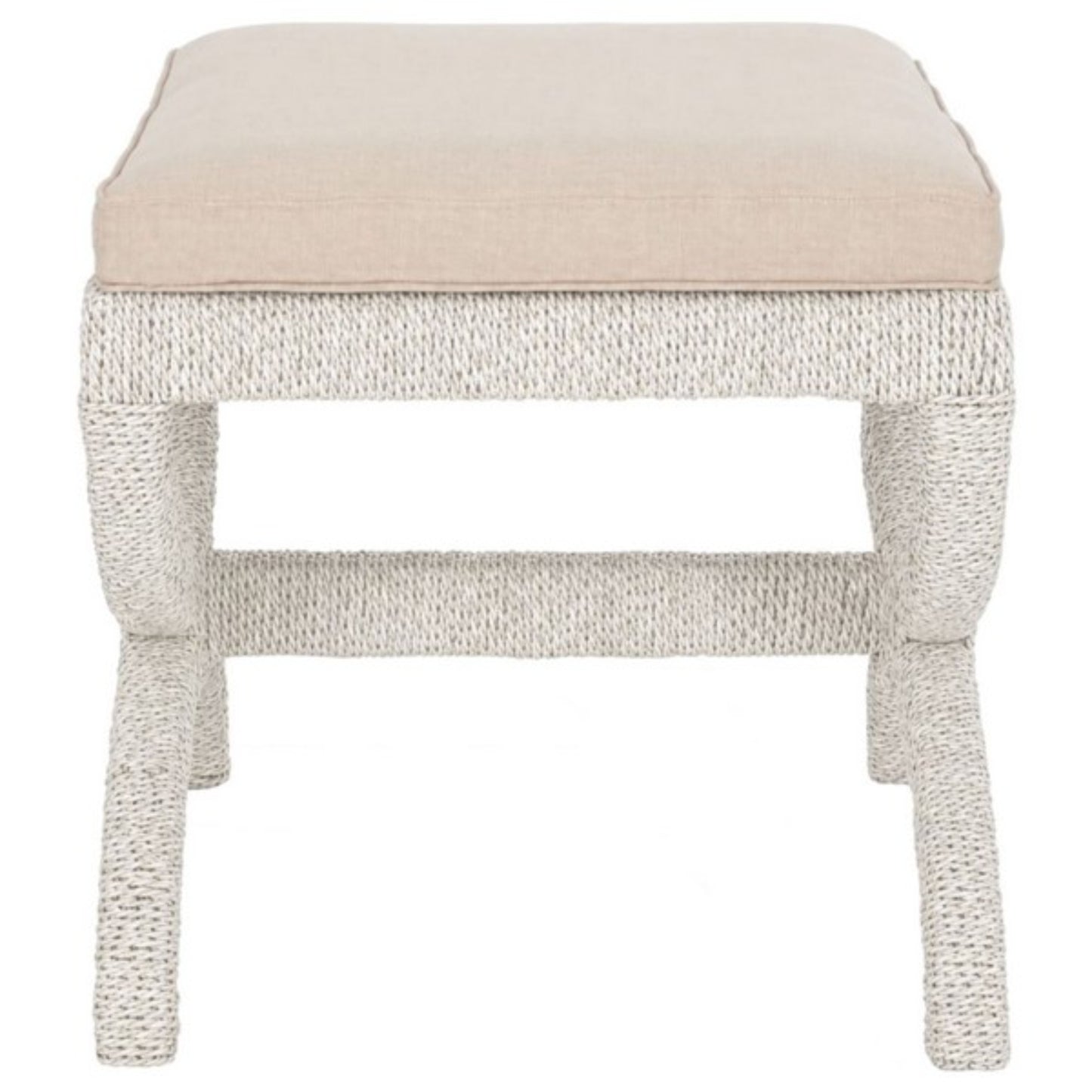 Aikan Woven Sea Grass Ottoman