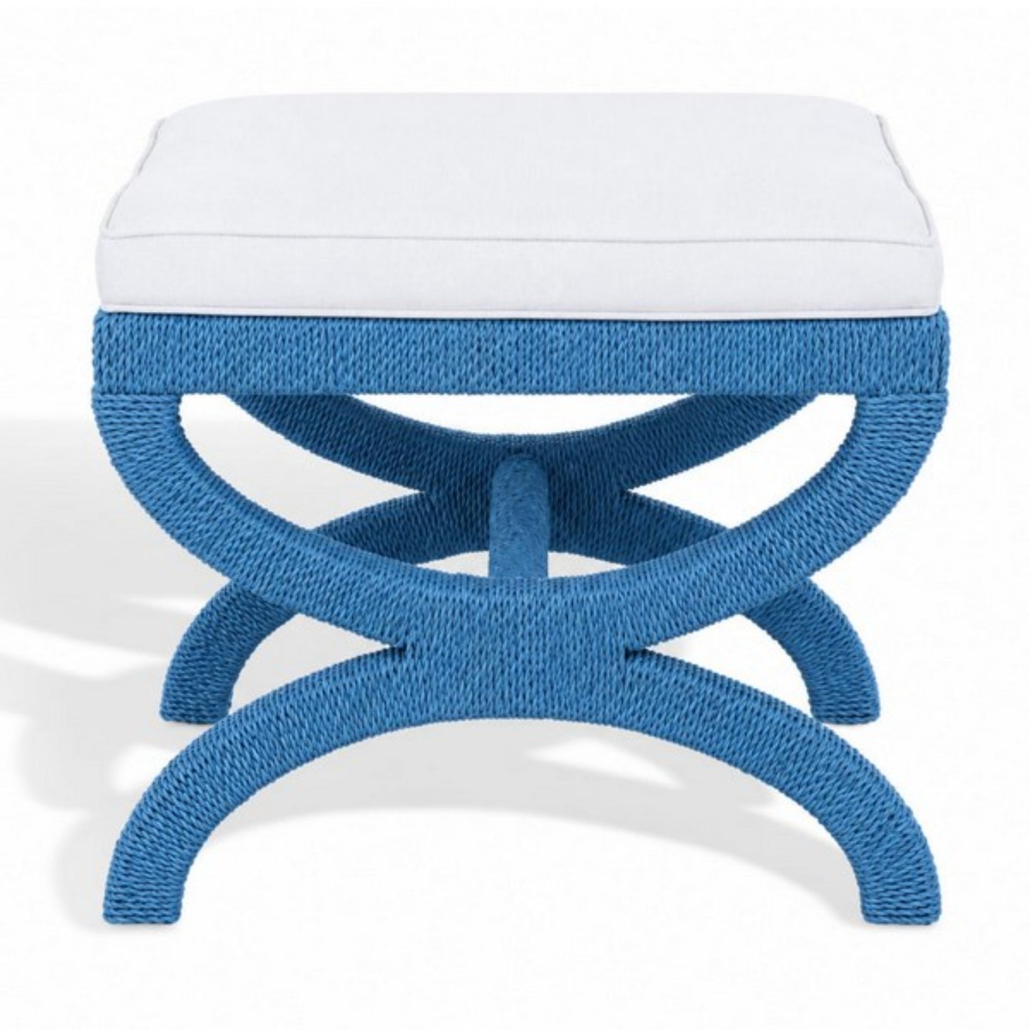 Aikan Woven Sea Grass Ottoman