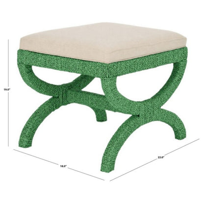 Aikan Woven Sea Grass Ottoman