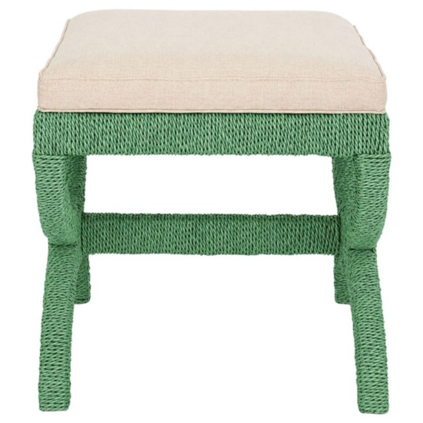 Aikan Woven Sea Grass Ottoman