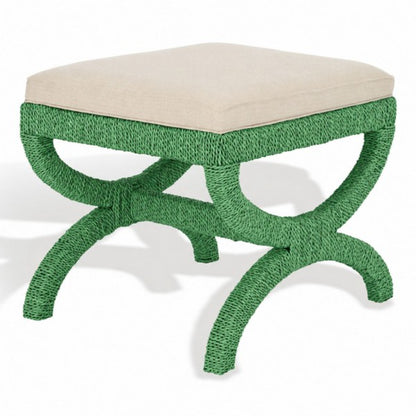 Aikan Woven Sea Grass Ottoman