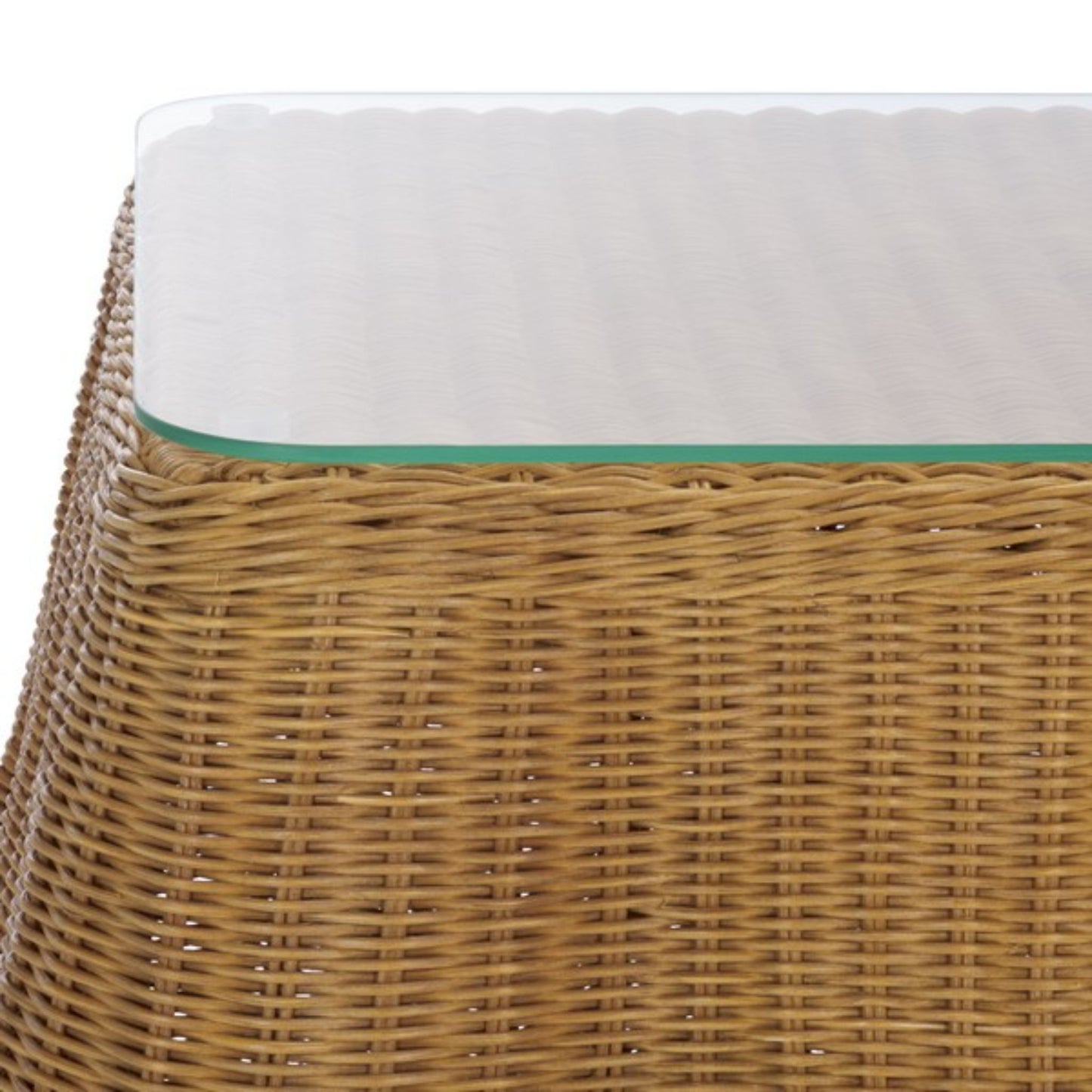 Hylda Square Rattan Accent Table
