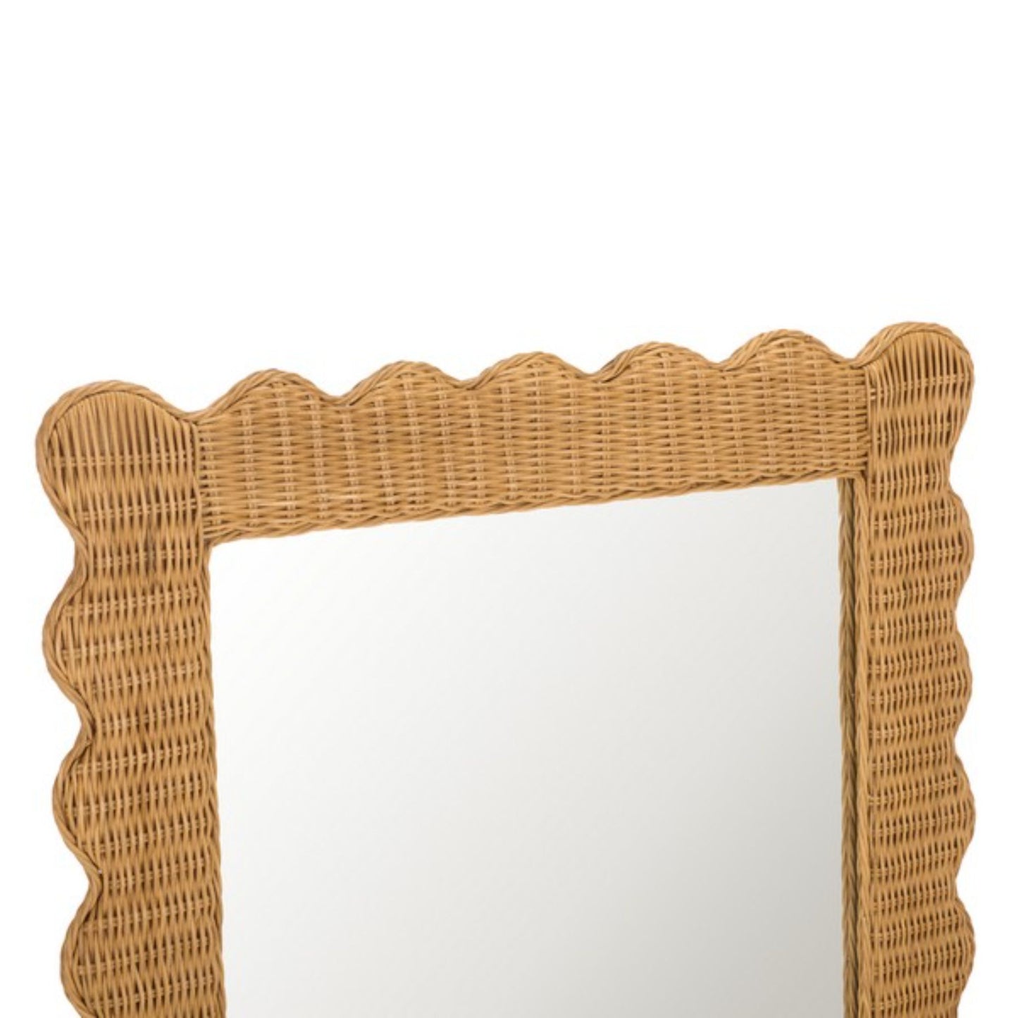 Glendetta Rattan 70" Rectangle Mirror