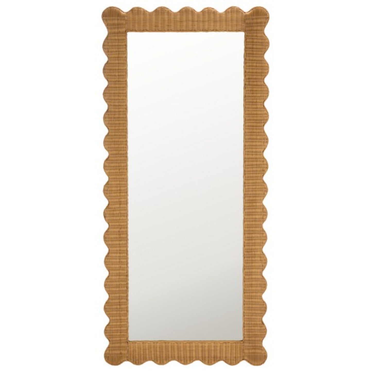 Glendetta Rattan 70" Rectangle Mirror