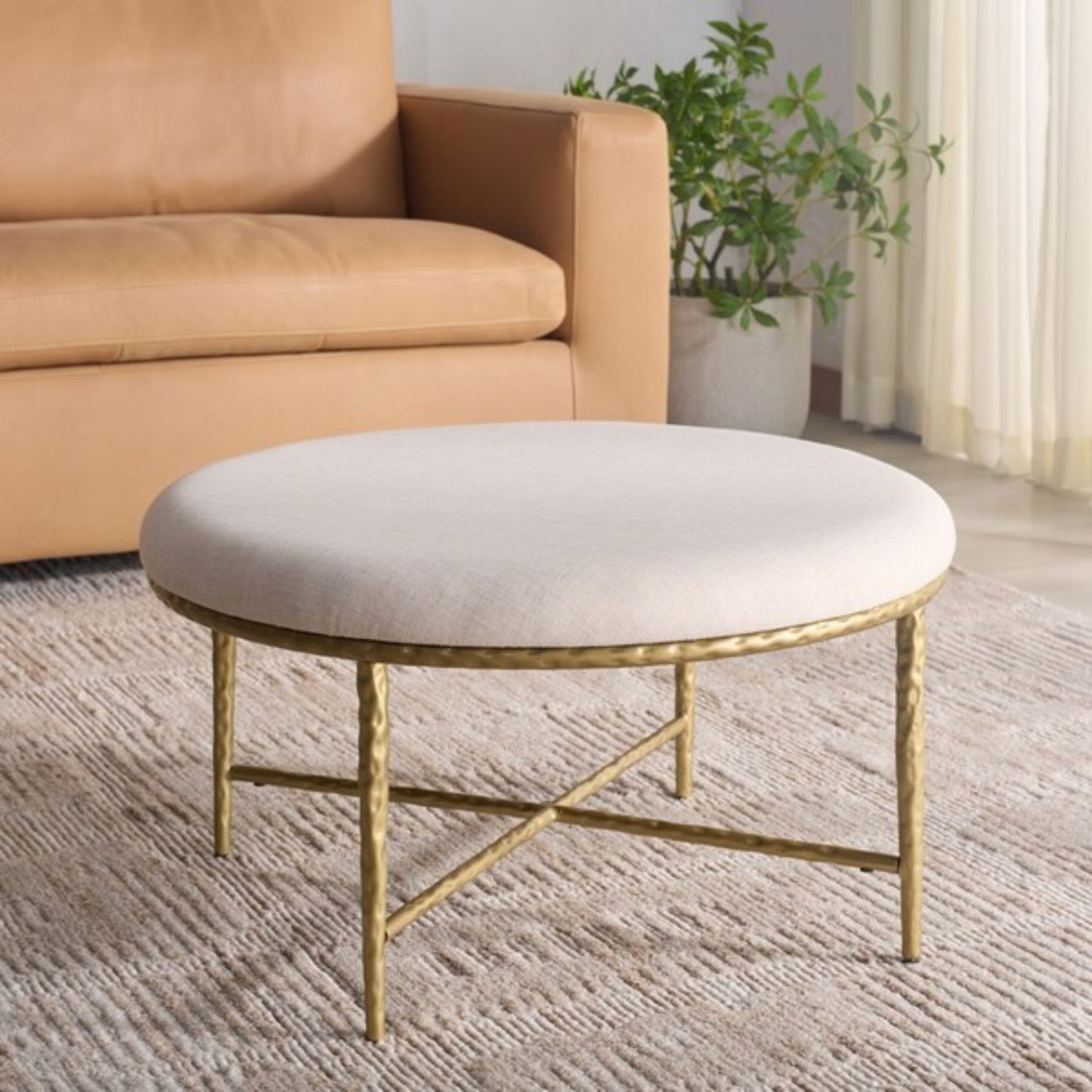 Bogdana Round Ottoman