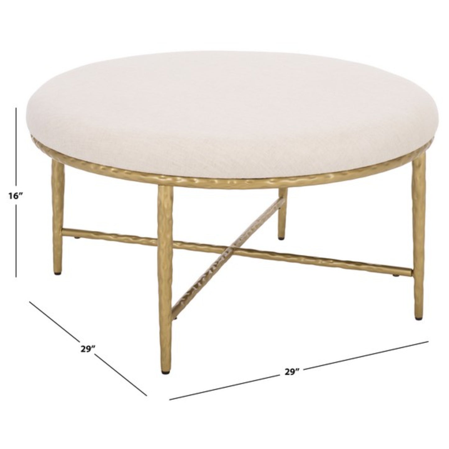 Bogdana Round Ottoman