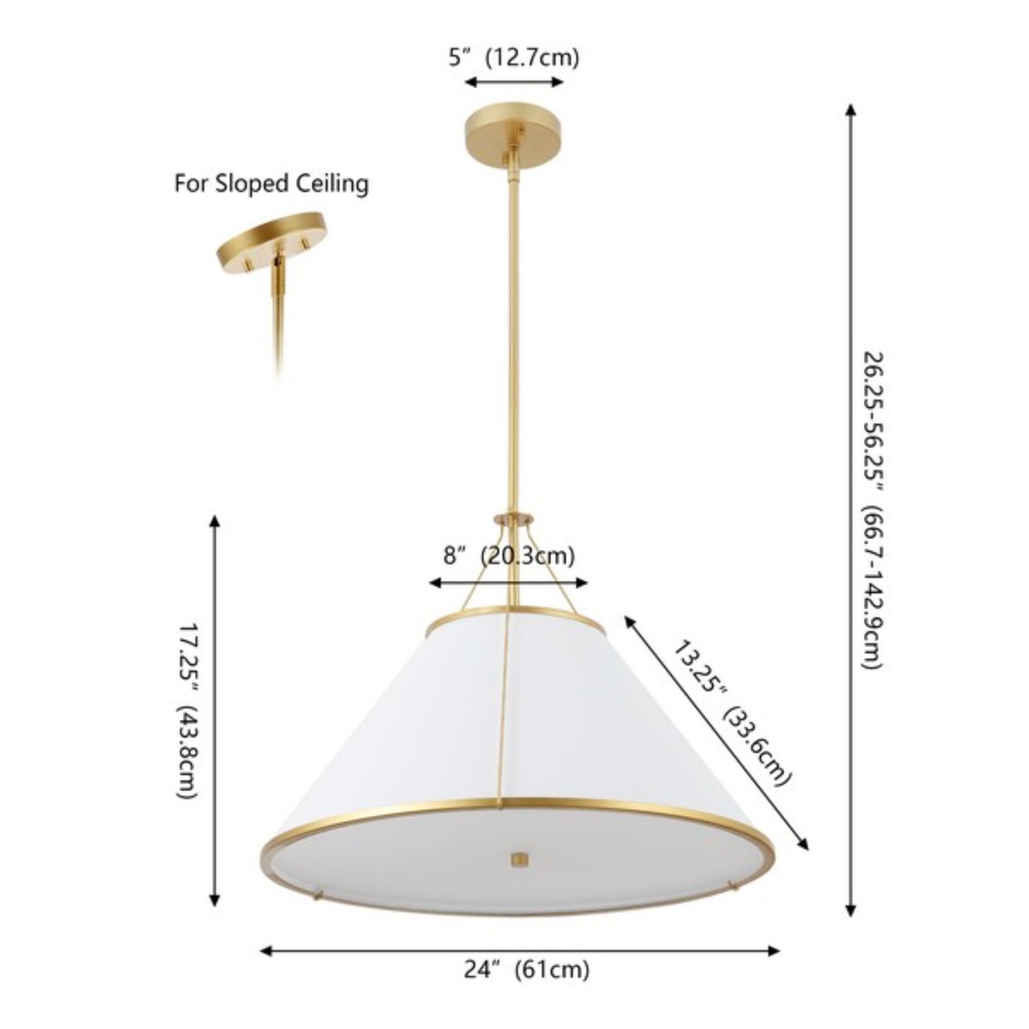 LAINEY 3LT 24" PENDANT