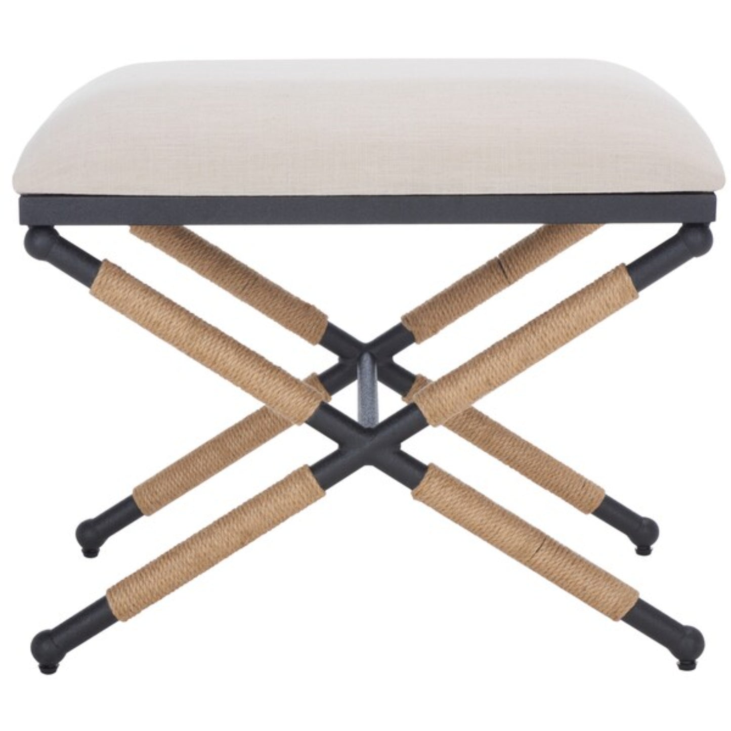 Carmelo Hemp Wrapped Ottoman