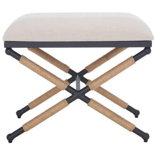 Carmelo Hemp Wrapped Ottoman