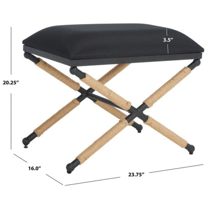Carmelo Hemp Wrapped Ottoman