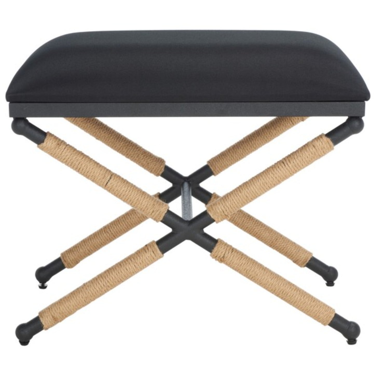 Carmelo Hemp Wrapped Ottoman