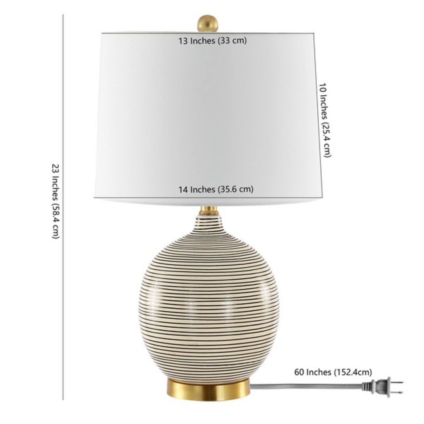 KREMP RESIN TABLE LAMP W/ USB PORT