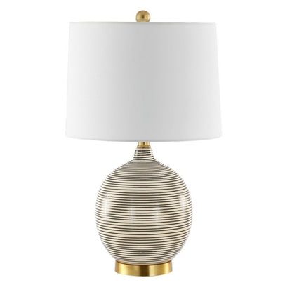 KREMP RESIN TABLE LAMP W/ USB PORT