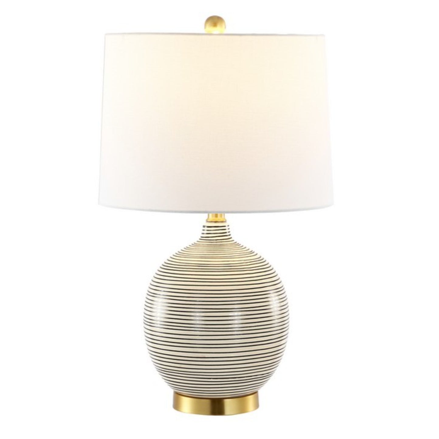 KREMP RESIN TABLE LAMP W/ USB PORT