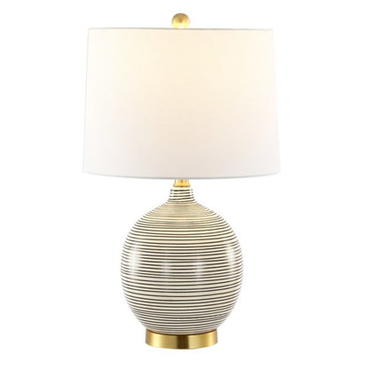 KREMP RESIN TABLE LAMP W/ USB PORT