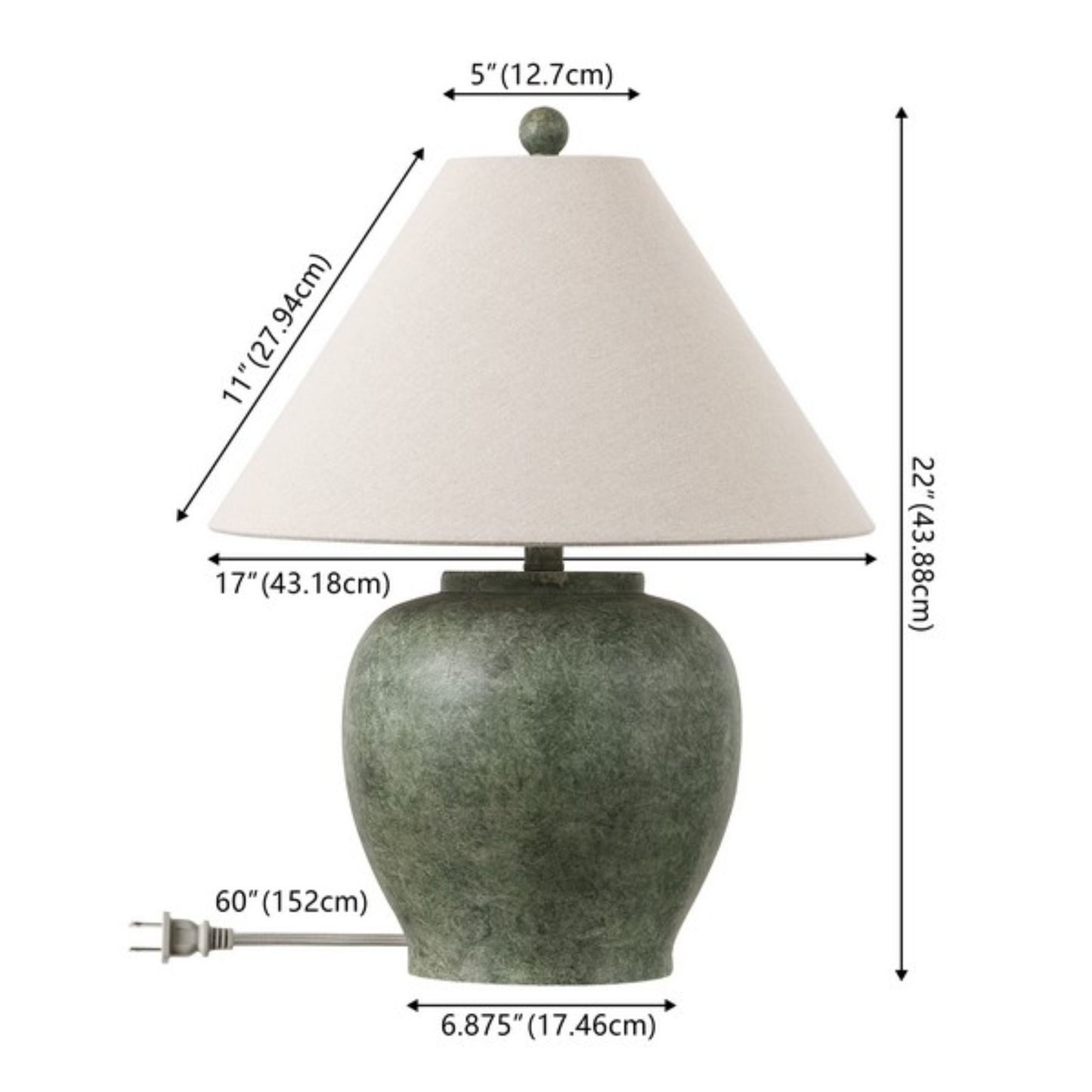 DYLAN RESIN TABLE LAMP