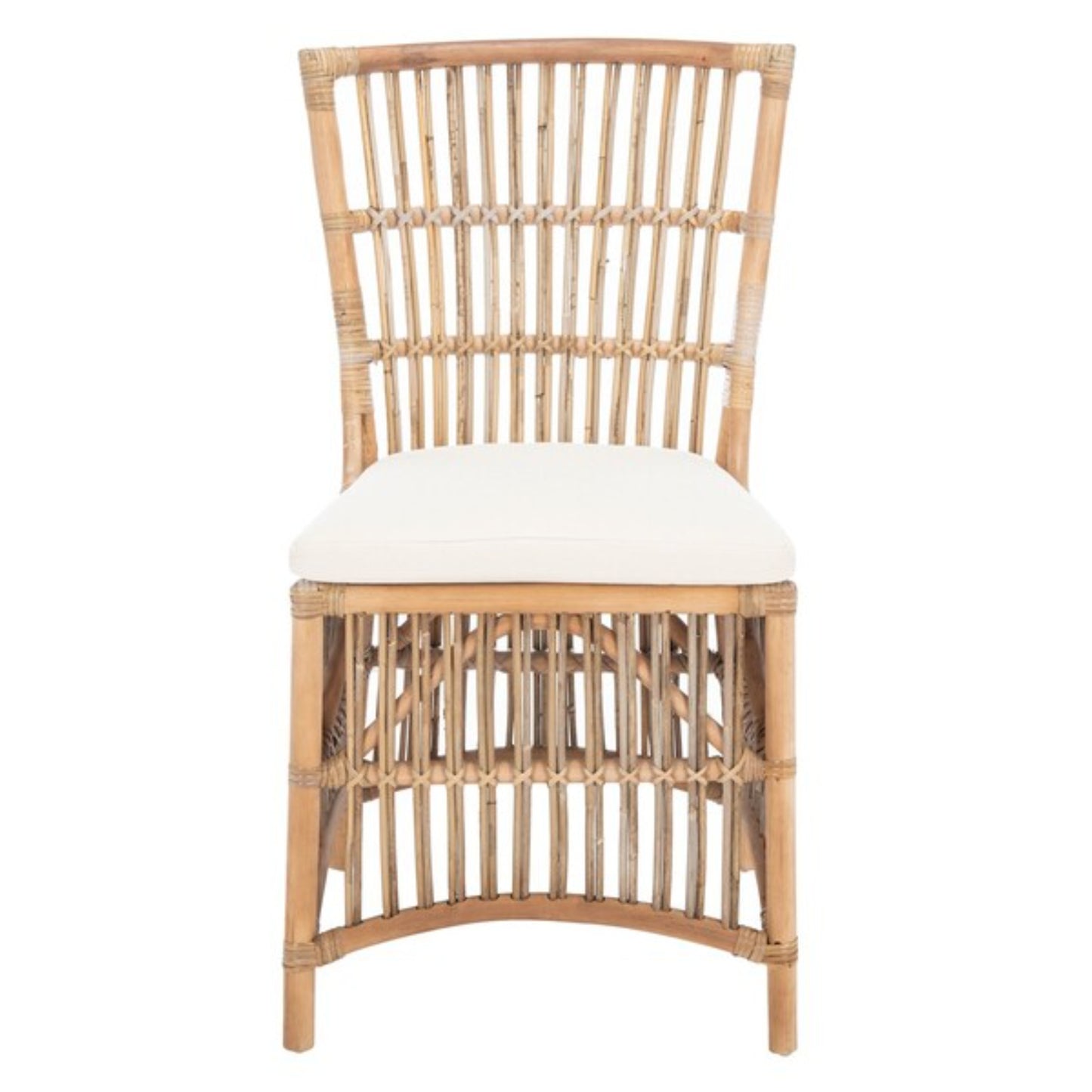 Erika Rattan Dining Chair W/ Cushion (Set of 2)