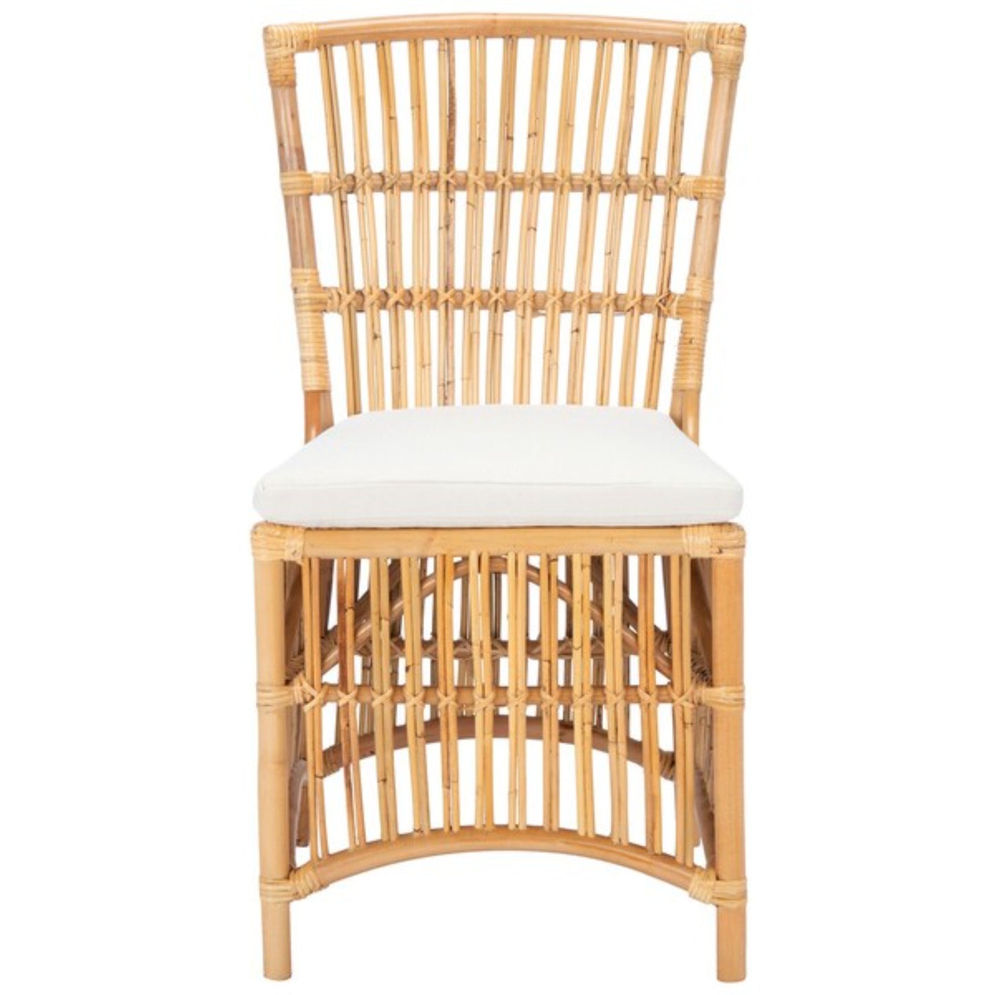 Erika Rattan Dining Chair W/ Cushion (Set of 2)