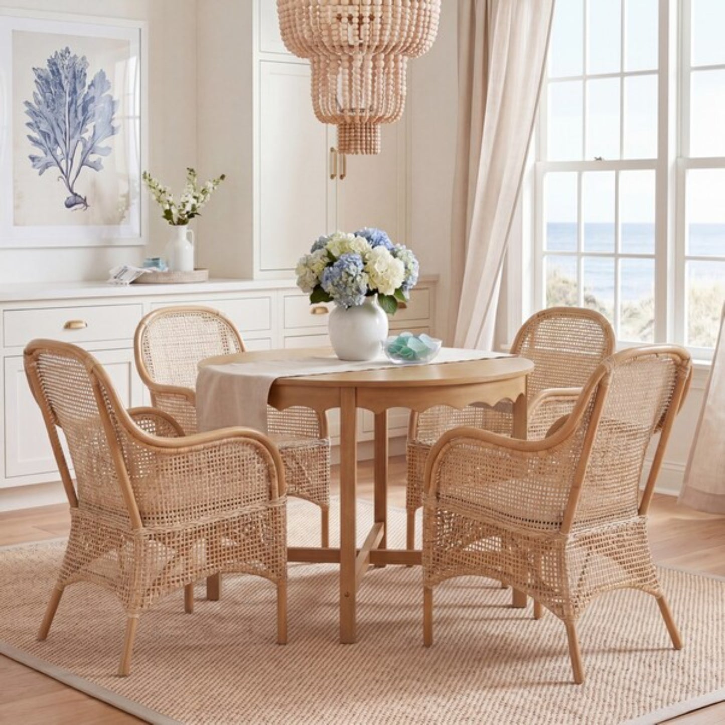Charlie Rattan Dining Chair W/ Cushion