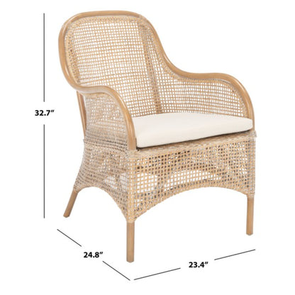 Charlie Rattan Dining Chair W/ Cushion