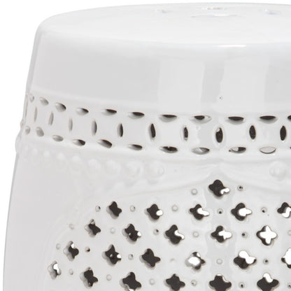 Quatrefoil Garden Stool