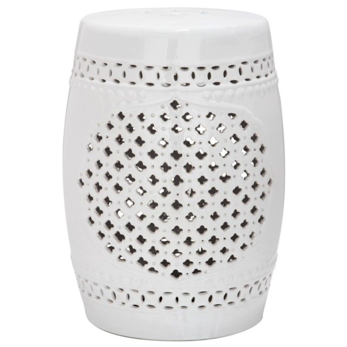Quatrefoil Garden Stool