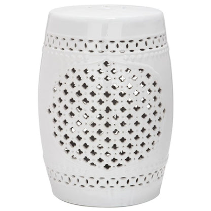 Quatrefoil Garden Stool