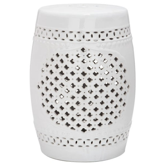 Quatrefoil Garden Stool