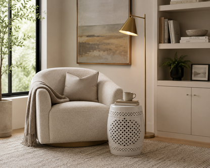 Quatrefoil Garden Stool