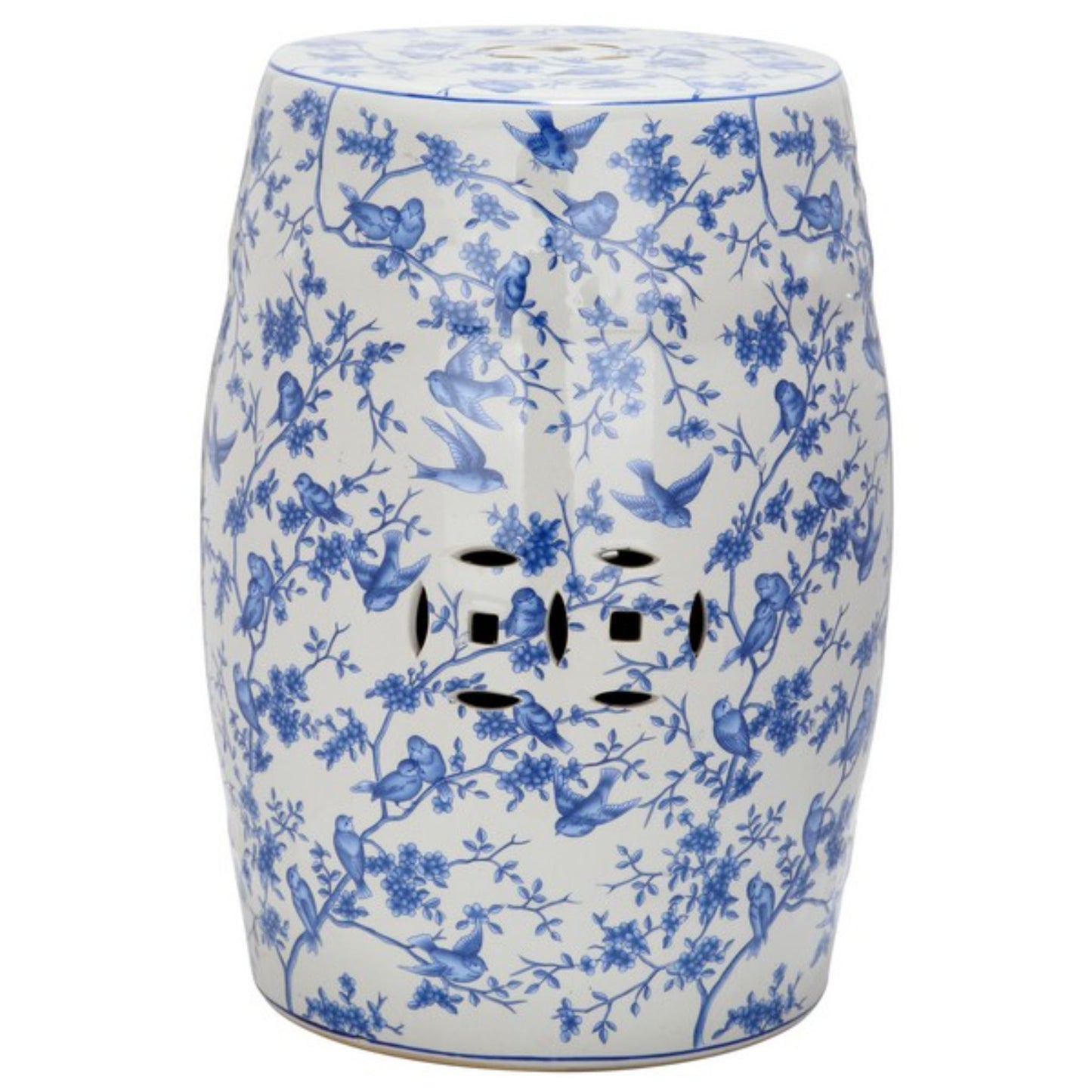 Blue Birds Garden Stool