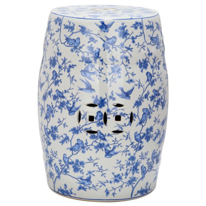 Blue Birds Garden Stool